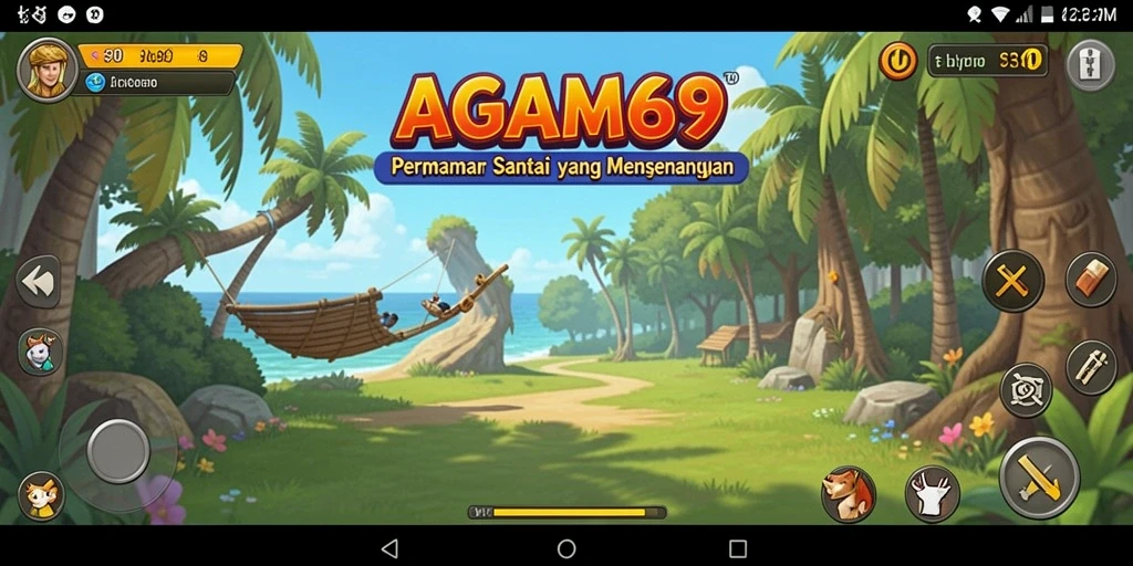 Tampilan gameplay seru dari AGAM69 dengan lingkungan yang colorful.