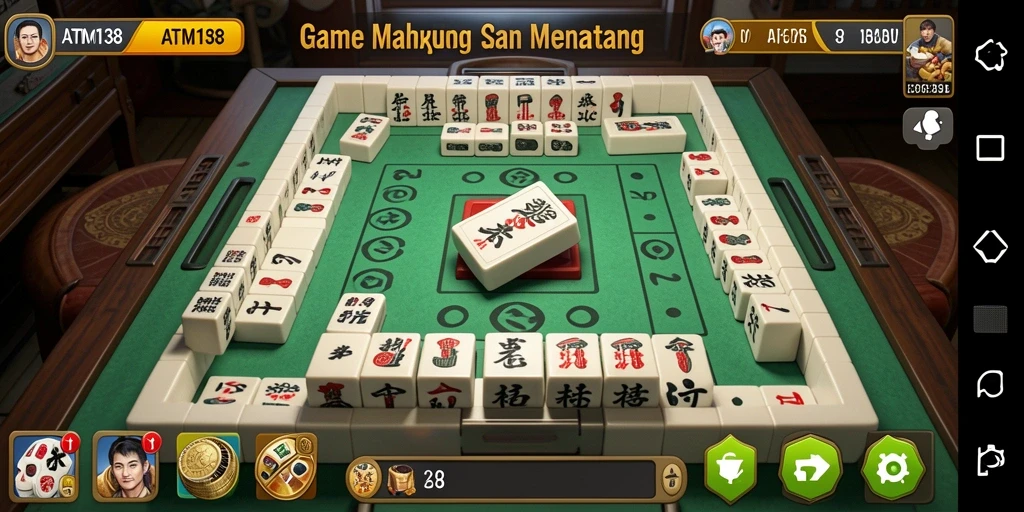 Screenshot gameplay Mahjong menunjukkan tantangan menarik dan grafis memukau.
