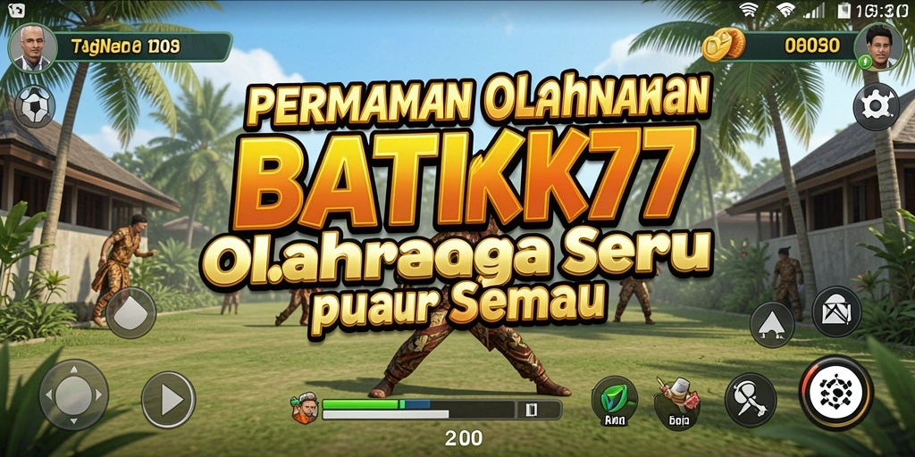 Screenshot utama BATIK77 menampilkan gameplay olahraga yang seru dan interaktif.