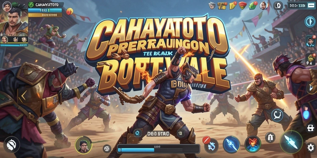 Gameplay seru dalam CAHAYATOTO dengan pertempuran intens Battle Royale.