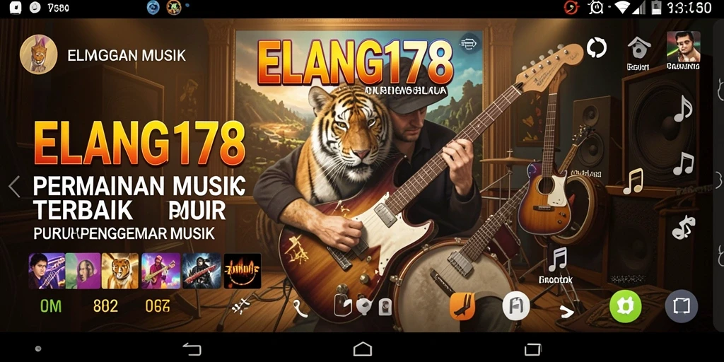 Tampilan gameplay ELANG178 yang seru dan interaktif dalam permainan musik.