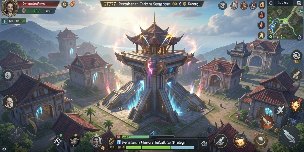 Menampilkan aksi seru dalam gameplay Tower Defense di GT777.