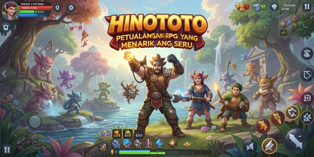 Screenshot HINOTOTO menampilkan aksi RPG yang seru dan menarik.