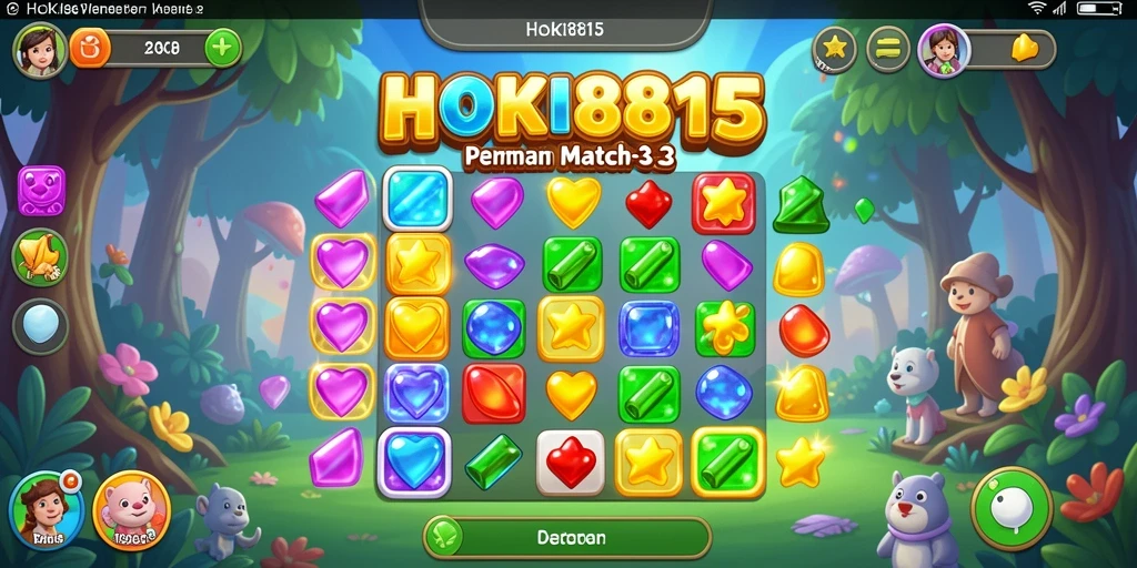 Tampilan permainan HOKI8815 dengan warna-warni yang cerah.