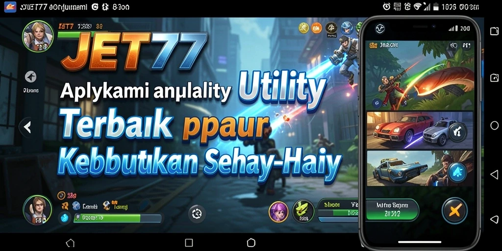 Screenshot utama JET77 menampilkan antarmuka aplikasi Utility yang intuitif.