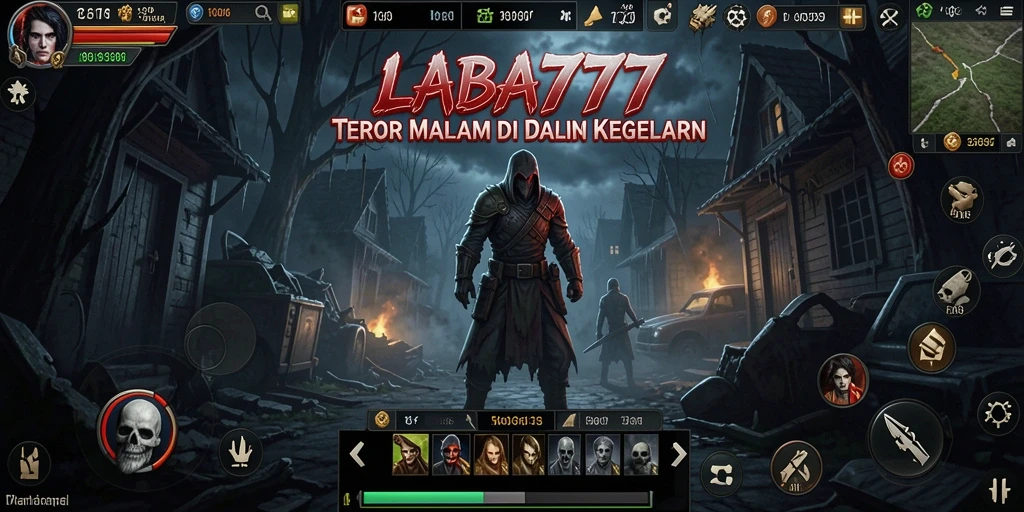 Tangkapan layar <strong>LABA777</strong> menunjukkan suasana horor yang mencekam dan gameplay menegangkan.