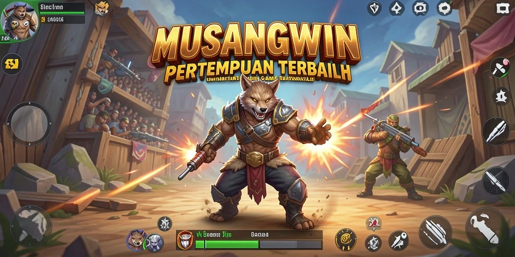 Tampilan mendebarkan saat pertempuran Battle Royale di MUSANGWIN.