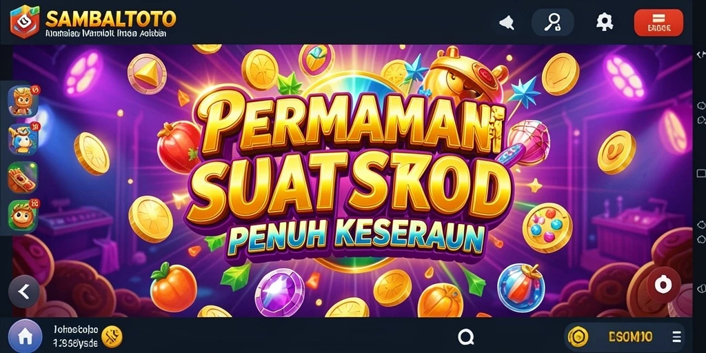 Tampilan menarik dari gameplay Slot SAMBALTOTO yang penuh warna.