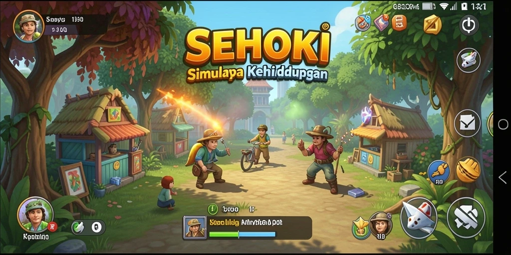 Tampilan permainan SEHOKI yang menarik dan imersif.