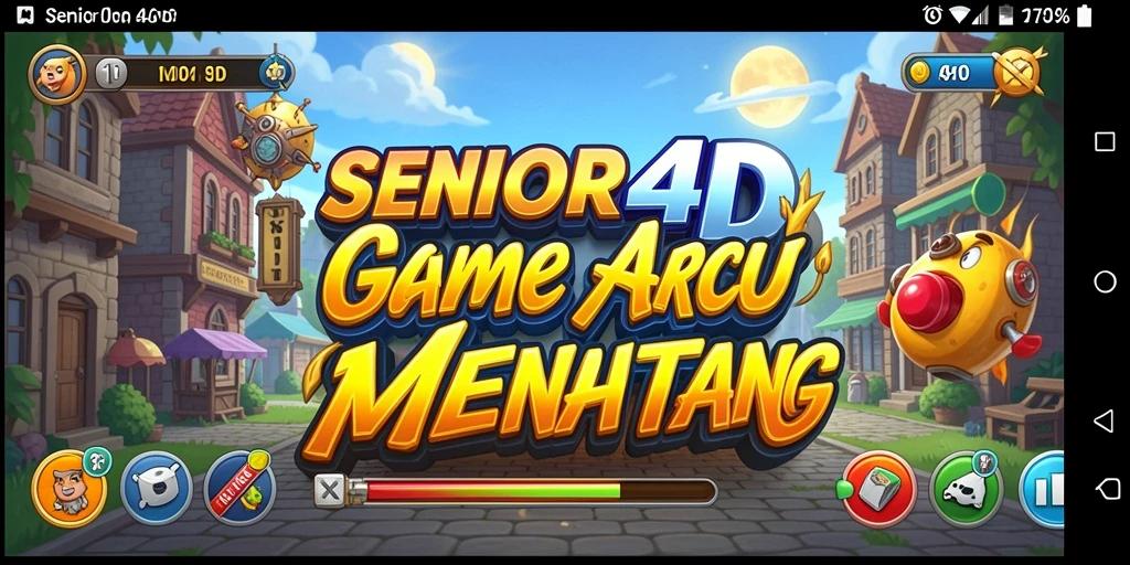 Tampilan gameplay seru dan menantang dari SENIOR4D.