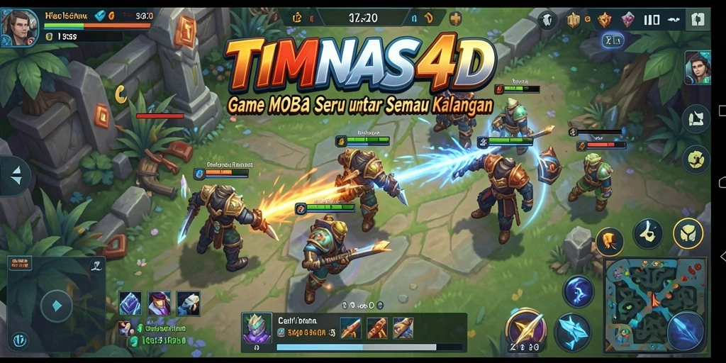 Menampilkan aksi gameplay seru dan intens dari TIMNAS4D.