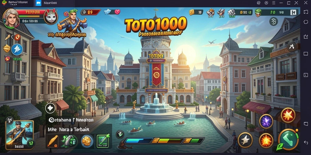 Screenshot menunjukkan aksi menara mempertahankan wilayah dari serangan musuh.