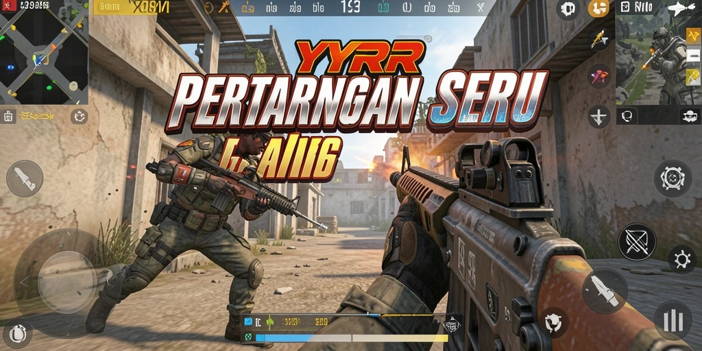 Gameplay seru YYRR dalam genre FPS menegangkan.